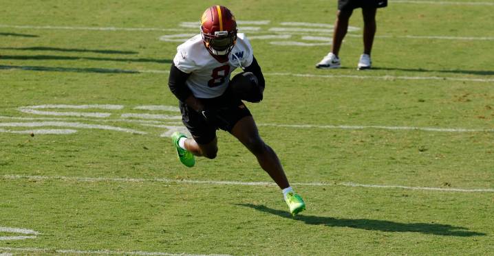 NFC East Notebook: Terry McLaurin back in pads, Eagles’ CB2 race tightens, and Dallas still searching for RB1