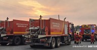 Los Infantes de Marina continúan en Salamanca ayudando en el traslado de ganado por el incendio de Jarilla junto a la UME