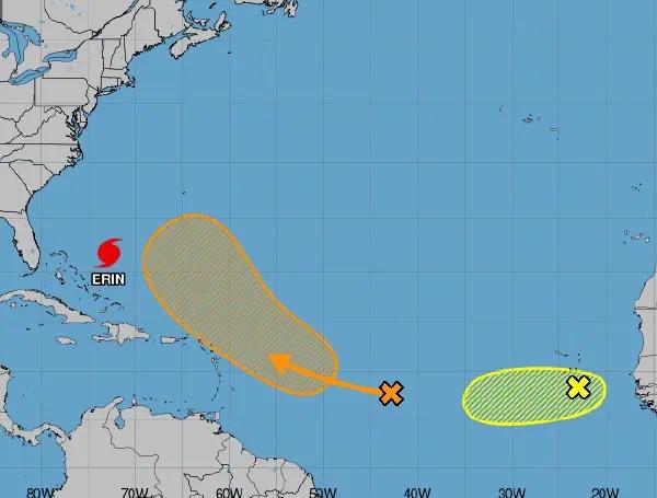 Hurricane Season Heats Up As Two New Systems Emerge In Atlantic Behind Erin