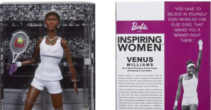 Tennis icon Venus Williams gets another Barbie