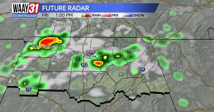 Temperature decrease, rain chance increase as we head towards the weekend