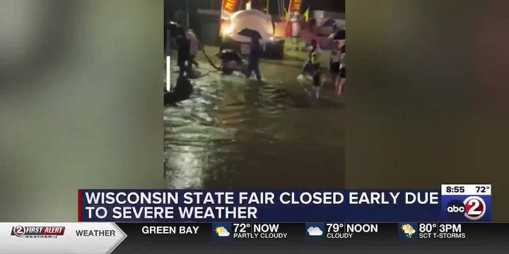 The final day of the Wisconsin State Fair canceled due to severe weather