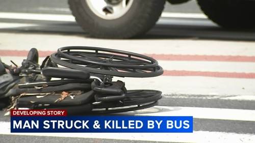 Man in wheelchair fatally struck by Peter Pan bus at Market Street and Schuylkill Avenue in Philadelphia's University City section