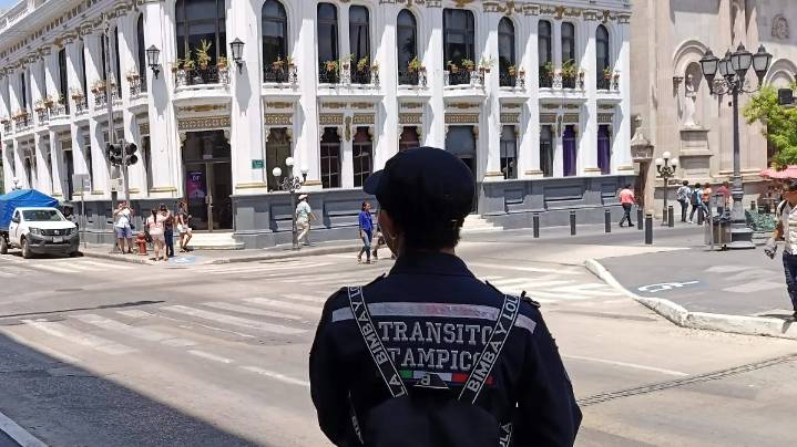 Ola de calor en Tampico: así adaptan los turnos de tránsito para evitar riesgos en sus operativos