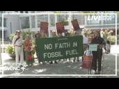 Protesters call out Wells Fargo on climate, fossil fuel initiative rollbacks