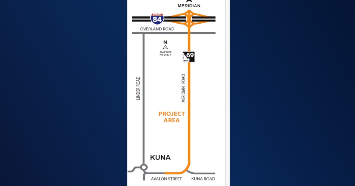 Overnight I-84 ramp closures begin Saturday at Meridian Interchange