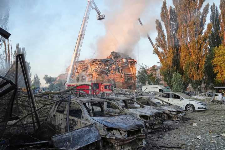 Mass Russian drone and missile attack kills 15 and injures 48 in Ukraine’s capital