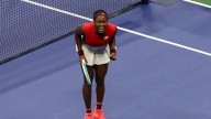 Teary Gauff overcomes serving woes to beat Vekic at US Open
