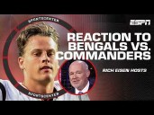 Rich Eisen REACTS to Bengals vs. Commanders HIGHLIGHTS 🏈 + Ja'Marr Chase interview 👀