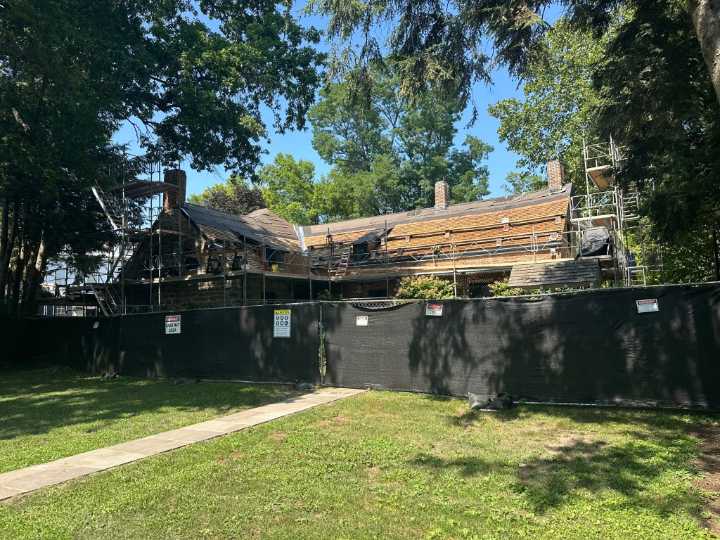 Restoration work underway at Senate House in Kingston