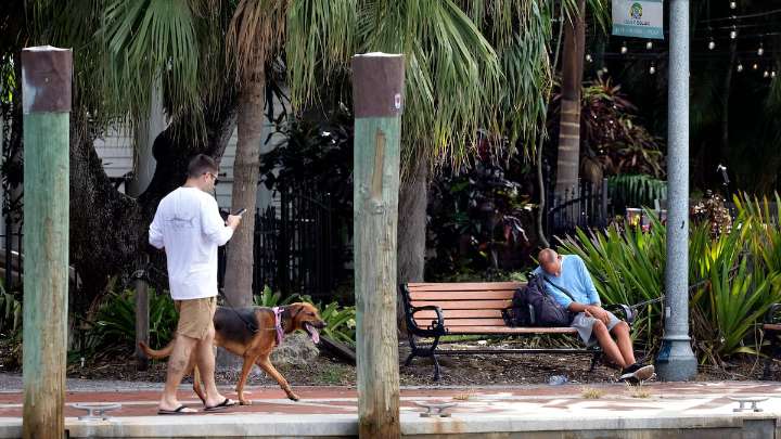 Florida city’s Riverwalk still a homeless hot spot despite new anti