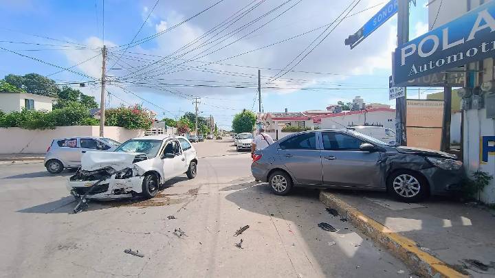 Una persona herida tras fuerte choque en cruce peligroso de Ciudad Madero