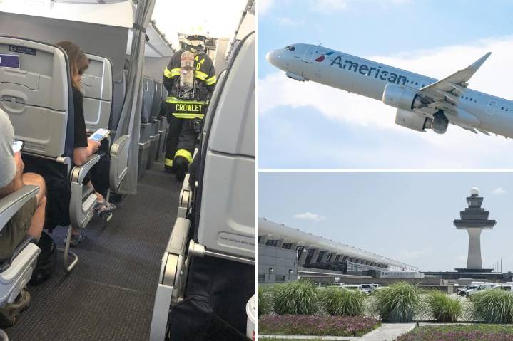 Passenger's device catches fire on American Airlines flight