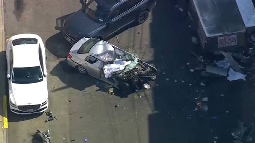 Astoria, Queens crash leaves 3 dead after car collides into food truck, pedestrians in NYC