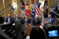 Trump dismisses 'bull****' Russian comments on Zelensky