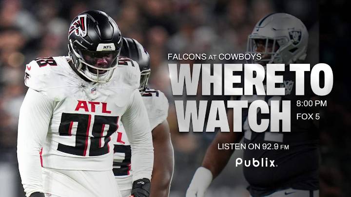 Where to watch Atlanta Falcons vs. Dallas Cowboys