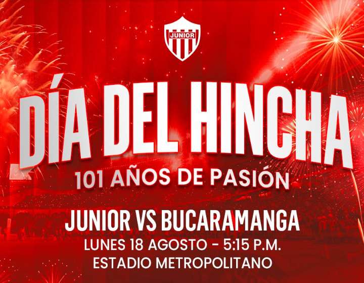 Este lunes fiesta en el Roberto Meléndez, Día del Hincha por los 101 años del Junior