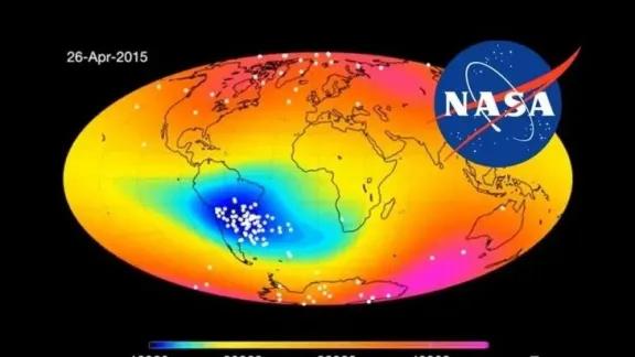 Radiación espacial en Sudamérica: la Nasa alerta a Argentina por anomalía magnética
