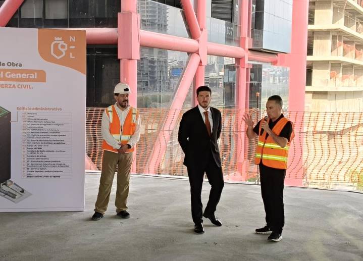 Supervisa gobernador construcción de nuevo edificio de SP