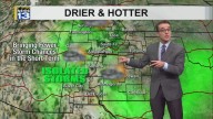 Isolated storms & slowly heating up