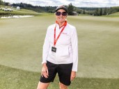 Overseas volunteer meets Irish golfers at Rogers Charity Classic