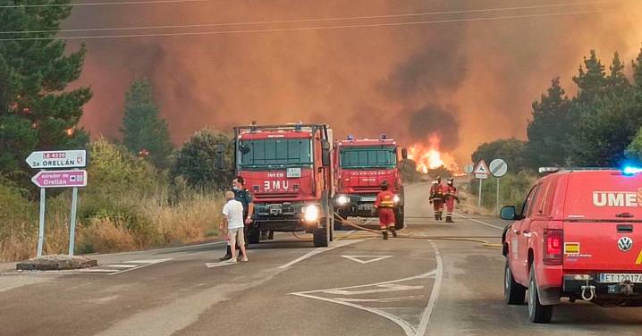 El fuego se ceba con León, donde preocupa el avance del de Las Médulas