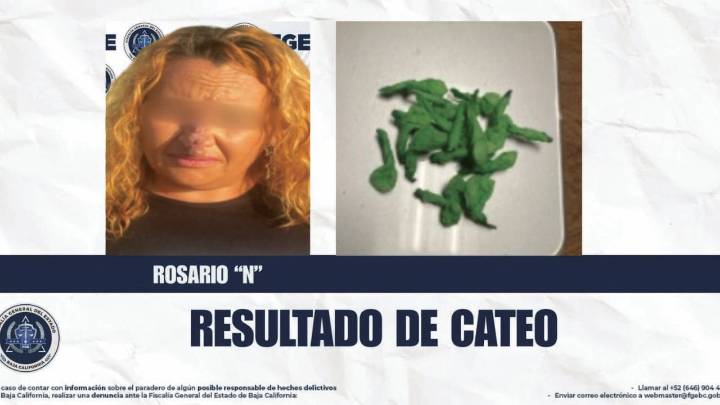 Aseguran en cateo a mujer por posesión de metanfetamina