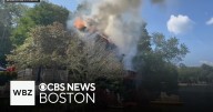 Police help rescue woman from fire in Wrentham