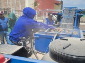 Entregan adobera para apoyar a 70 familias en Jiménez