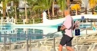 Holidaymaker's insane sprint to poolside to claim seven sunloungers with towels