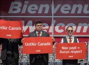Most Canadians say AC flight attendants deserve full ground pay: Poll