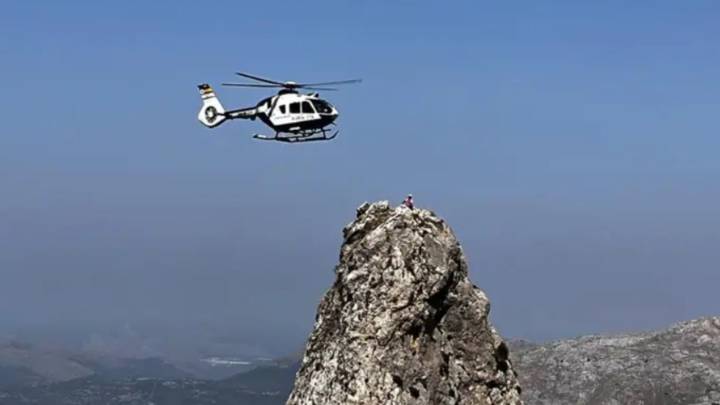 Rescate de altura en el Puig Major deja un escalador herido