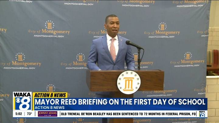 Montgomery Mayor Steven Reed addresses first day of school year