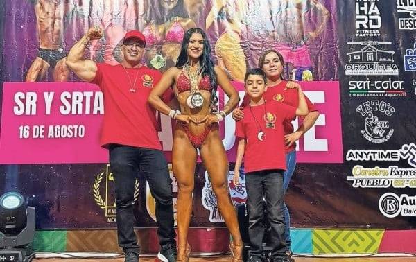 Gana alfarera el segundo lugar regional en fitness