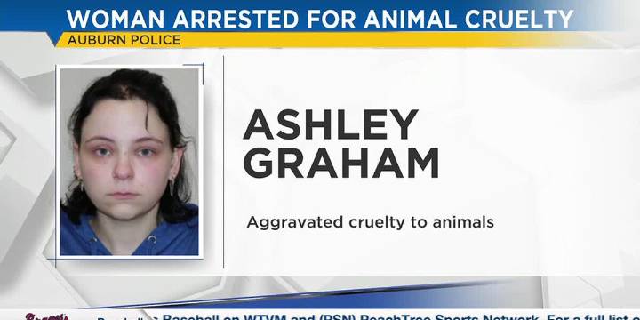 Auburn woman arrested on aggravated animal cruelty charge
