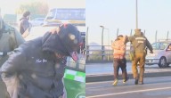 Carabineros frustra violenta encerrona en medio de choque múltiple en Cerrillos