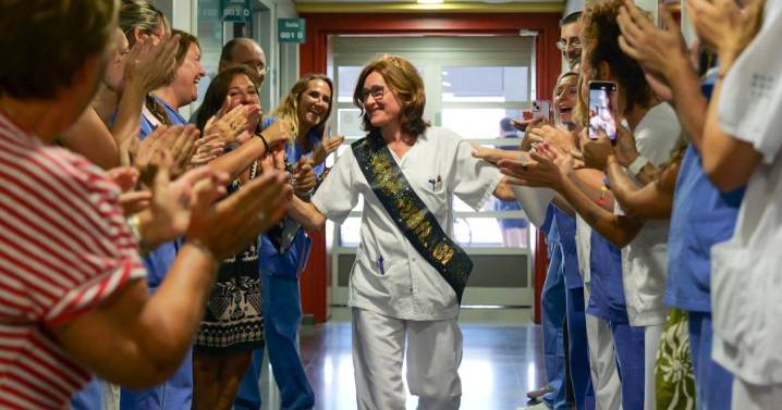 Emotiva despedida en el Servicio de Oftalmología de Son Espases a Carmen Merino por su jubilación