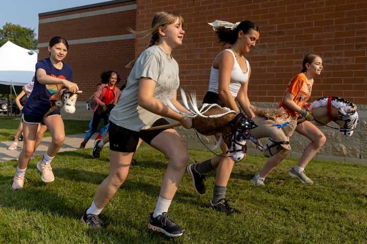 Four girls bring international hobby horse phenomenon to rural Michigan