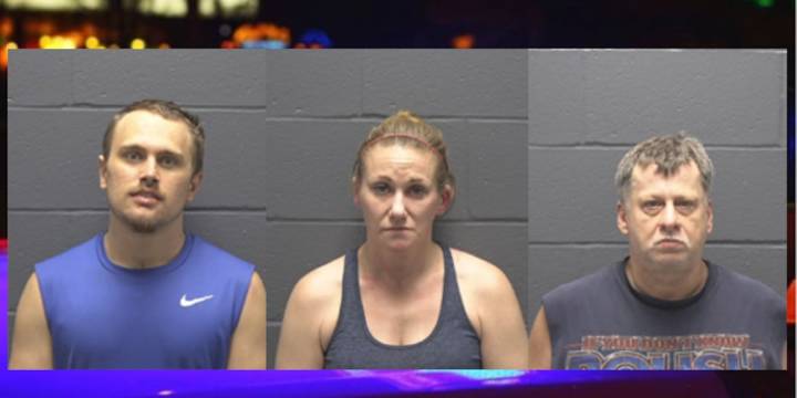 Three arrested in Patoka after serving warrant, officials say