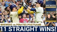 BREWERS POSTCAST: Brewers Win 11th Straight! | Peralta DOMINATES in 14-0 Blowout vs. Pirates