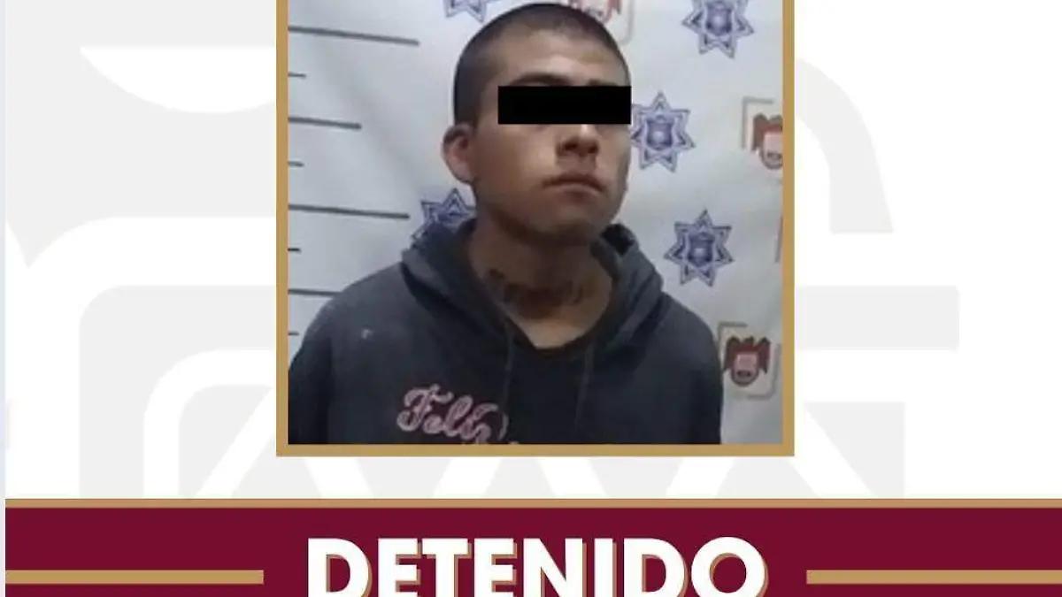 Asegura Policía Municipal a presunto responsable de robo con violencia en tienda Oxxo