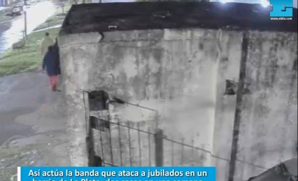 VIDEO. Así actúa la banda que ataca a jubilados en un barrio de La Plata: dos casos en una semana