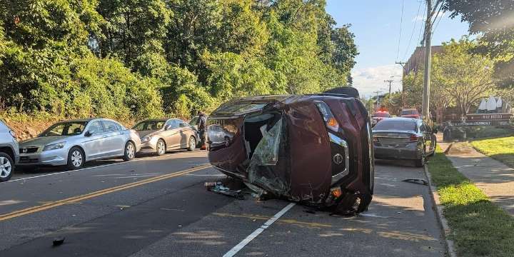 3 transported to hospital following rollover crash in Westport
