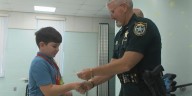 Sheriff Rick Wells honors 5th grade safety patrols at Rowlett Elementary