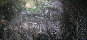 Vandals damage wall of historic cave
