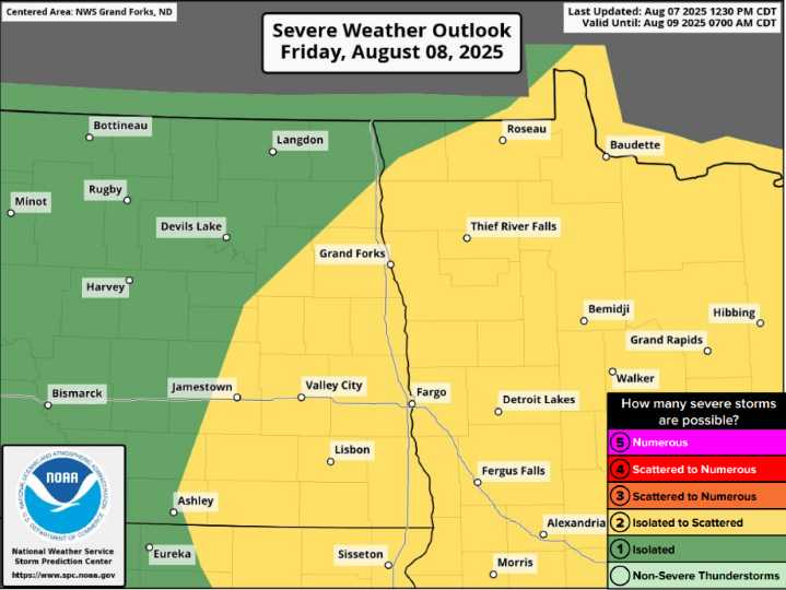 Questions remain on how storms may develop Friday in Grand Forks