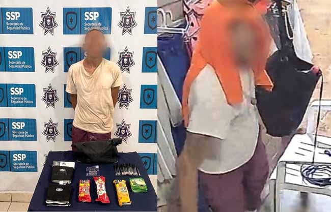 Cae hombre por robo en el Mercado