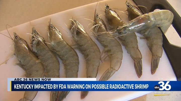 Kentucky impacted by FDA warning on possible radioactive shrimp