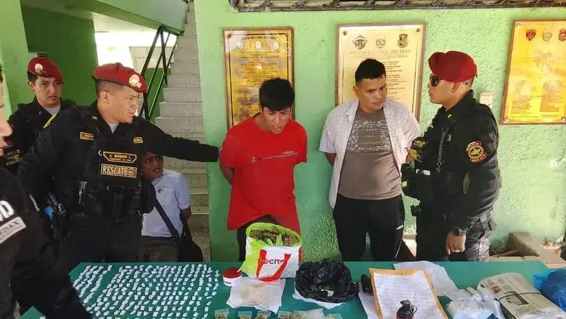 Caen presuntos integrantes de 'Los elegantes del Norte' en Chiclayo: PNP halló granada y nota extorsiva en intervención