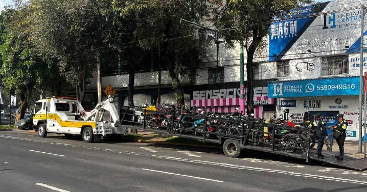 Hay operativo: Arrastra ‘La Bestia’ a motos al norte de la CDMX